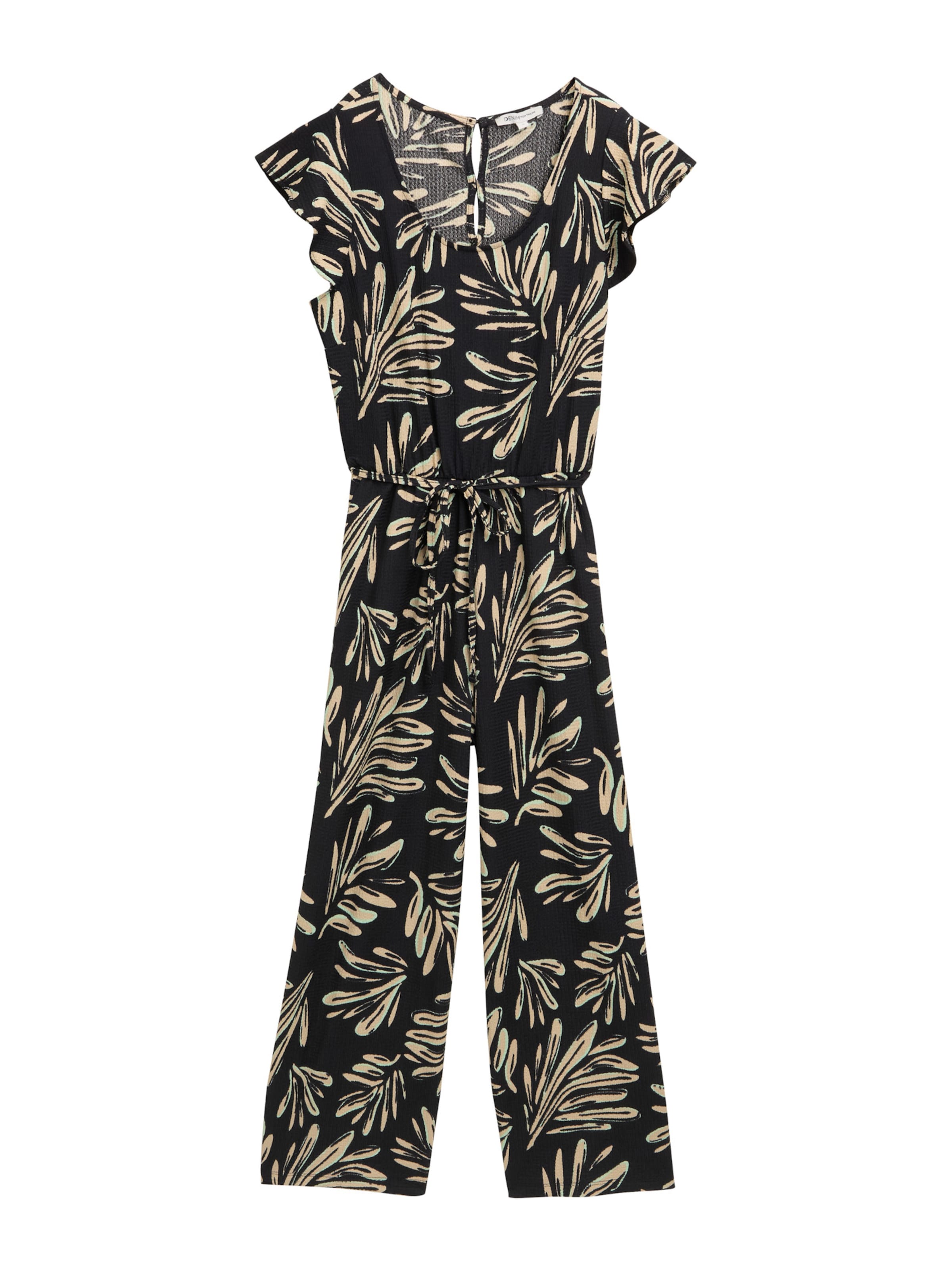 TOM TAILOR DENIM Jumpsuit in Schwarz: Vorderseite