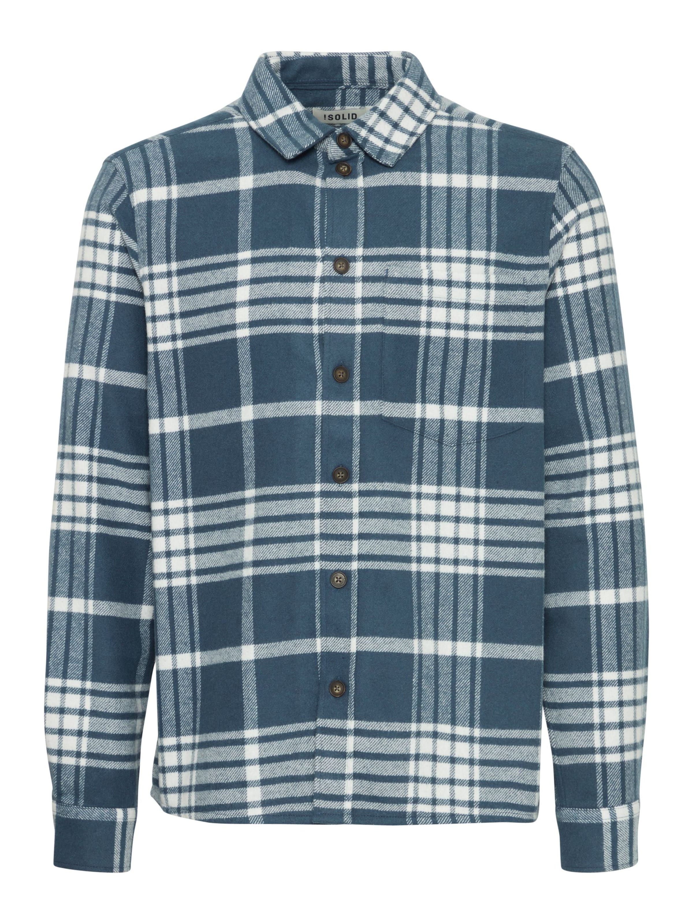 !Solid Overhemd 'Nab' in Blauw: voorkant