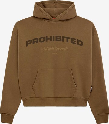 Prohibited Sweatshirt in Braun: predná strana