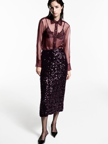 MANGO Skirt 'Xjavi' in Red