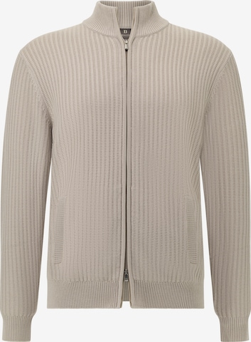 Vestes en maille Boggi Milano en gris : devant