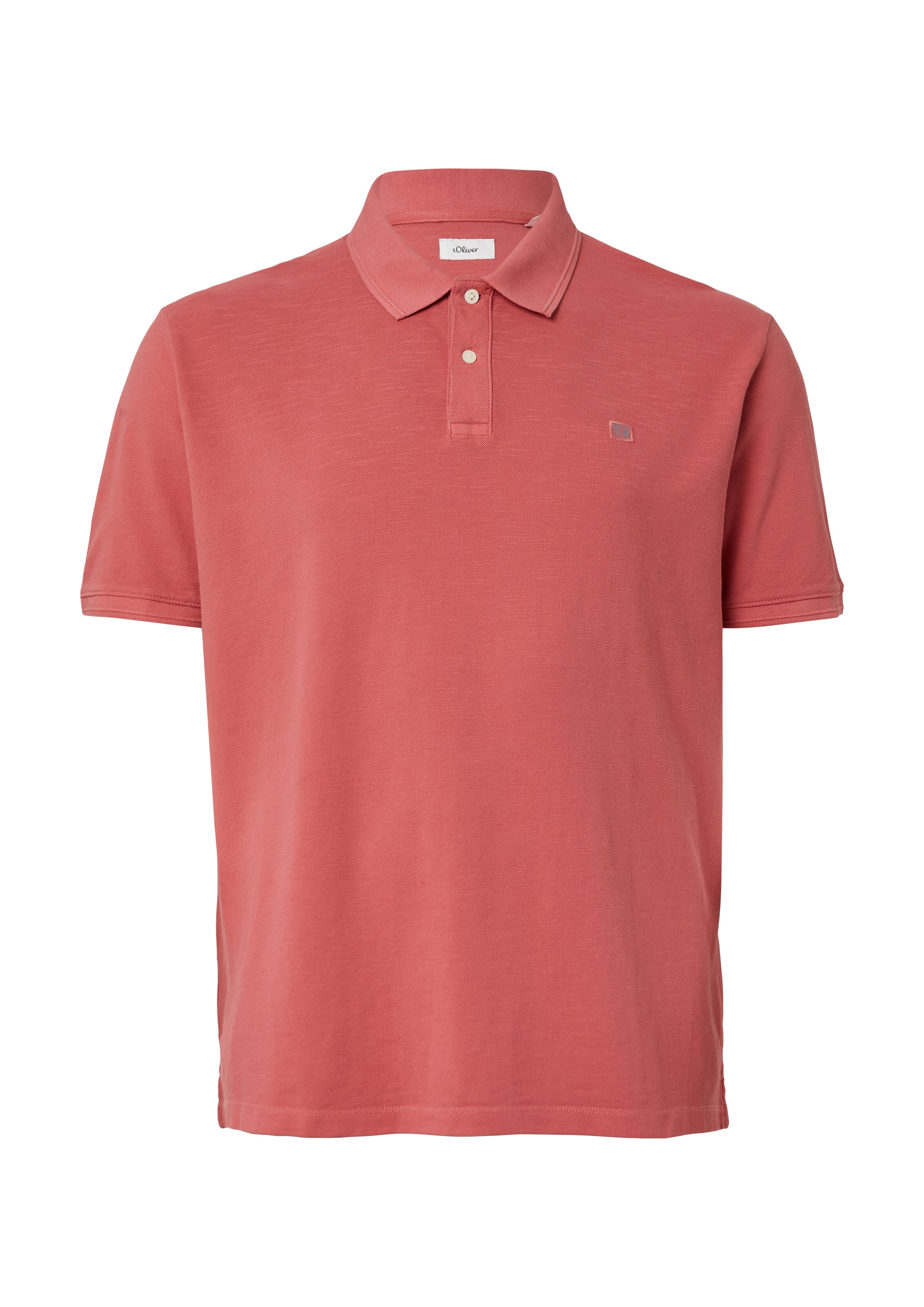 s.Oliver Men Big Sizes Poloshirt in Rot: Vorderseite