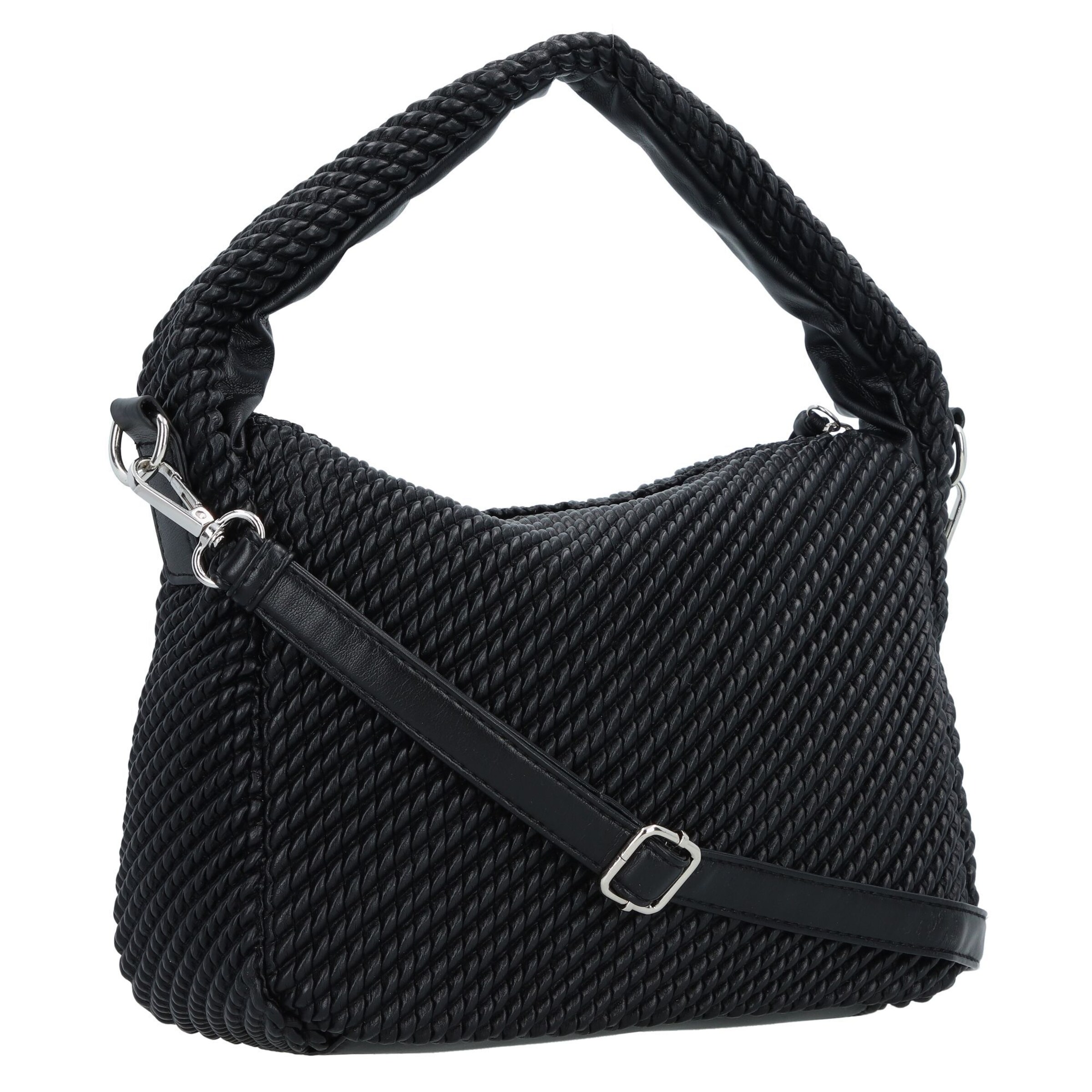 TOM TAILOR DENIM Schultertasche 'Nomi' in Schwarz