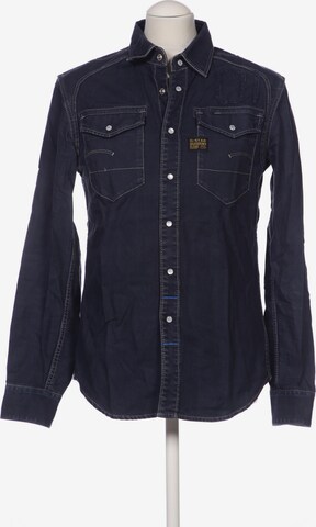 G-Star RAW Button Up Shirt in M in Blue: front