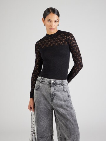 Karl Lagerfeld Pullover 'FAN' i sort: forside
