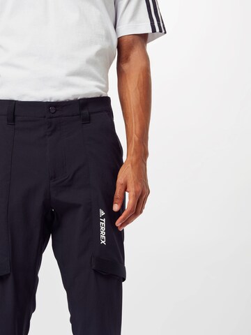 Regular Pantalon outdoor 'Zupahike' ADIDAS TERREX en bleu