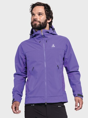 Veste outdoor ' Mountain Softshell Jk Style Blaueis MNS ' Schöffel en violet : devant