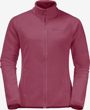 JACK WOLFSKIN Athletic Fleece Jacket 'Moonrise' in Purple: front