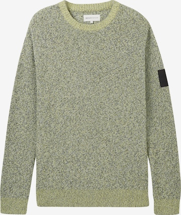 TOM TAILOR DENIM Sweater in Green: front