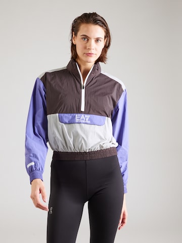 EA7 Emporio Armani - Chaqueta deportiva en lila: frente