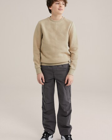 WE Fashion Regular Trousers in Grey