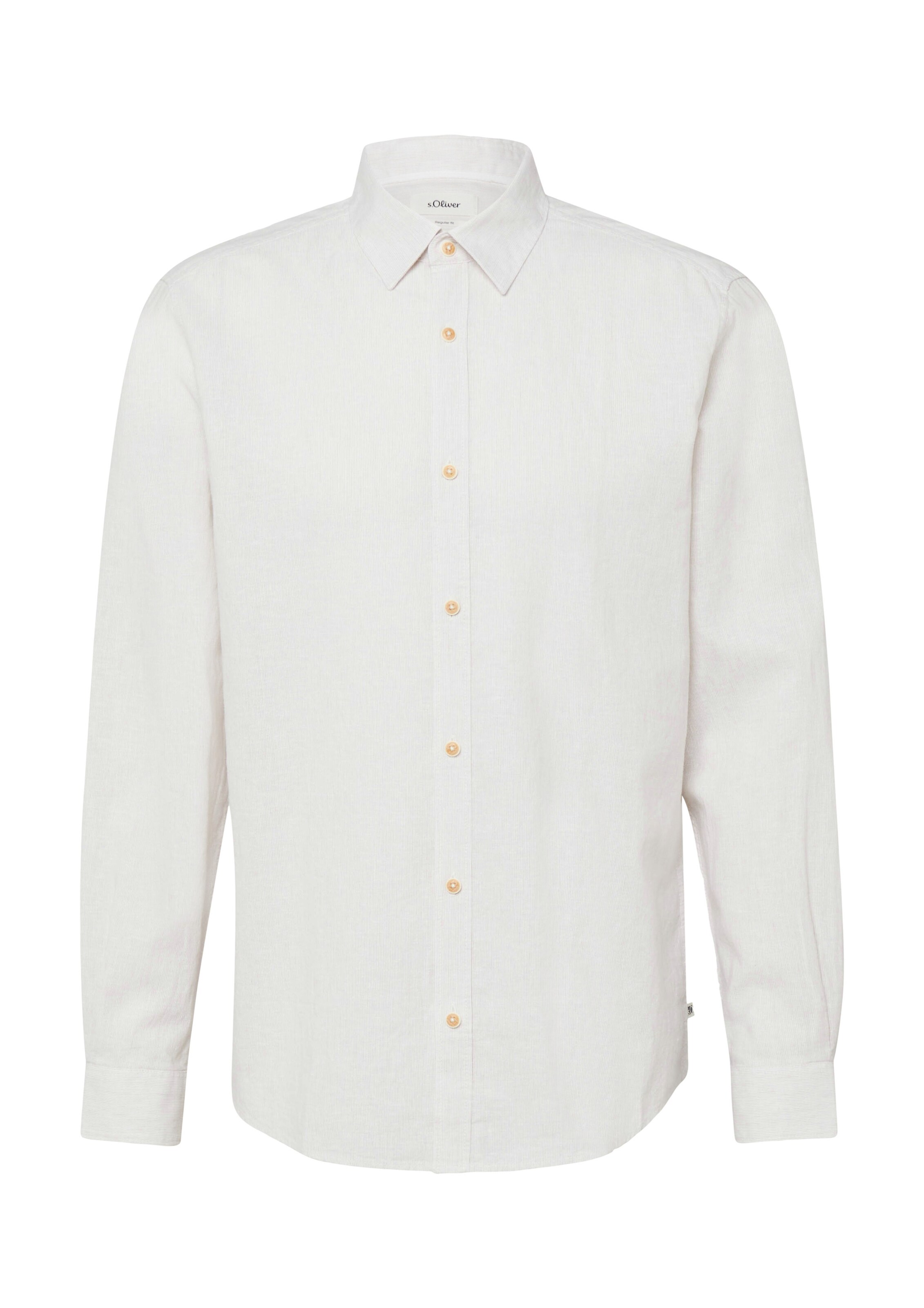 s.Oliver Overhemd in Beige: voorkant