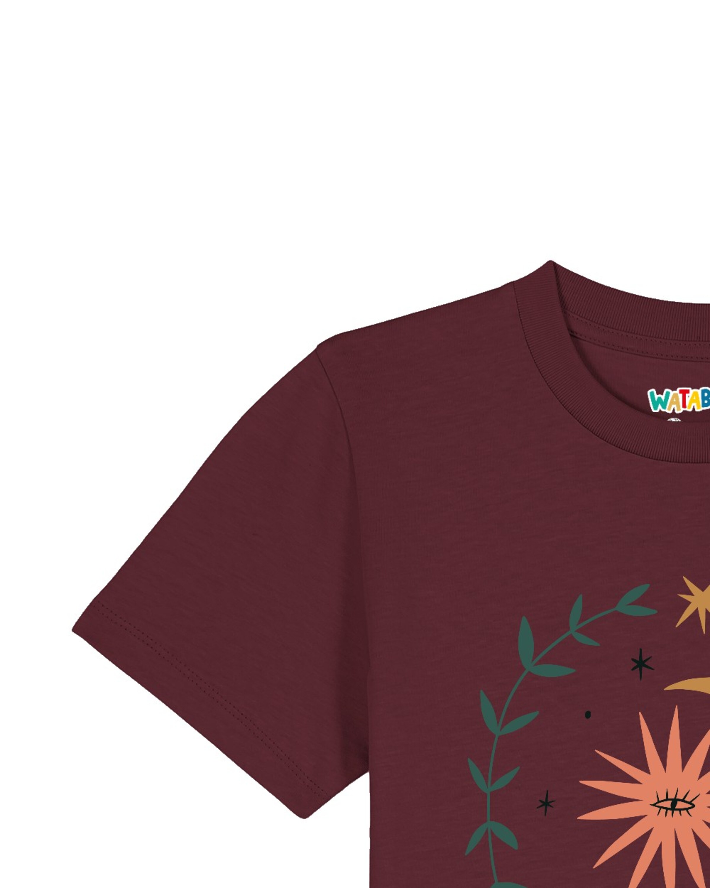 T-Shirt 'Love and flex' watabout.kids en rouge