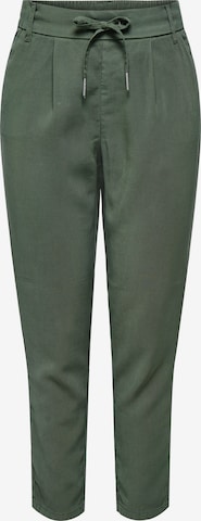 ONLYregular Hlače s naborima 'ONLPOPTRASH ARIS' - zelena boja: prednji dio