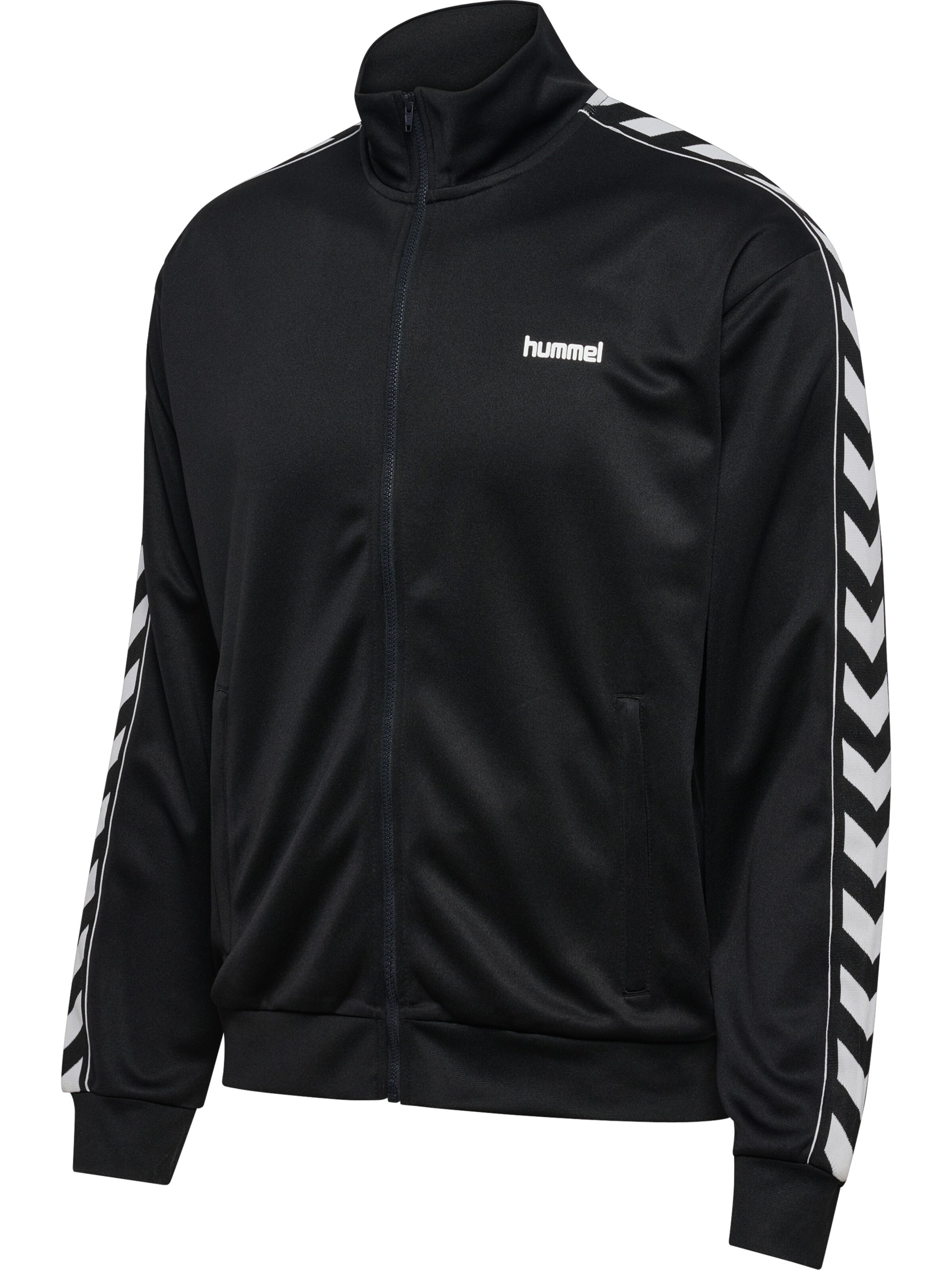 Hummel Sports sweat jacket in Black