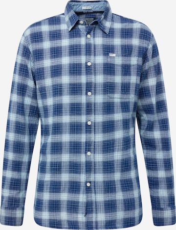 Pepe Jeans Regular fit Button Up Shirt 'CLAUDE' in Blue: front