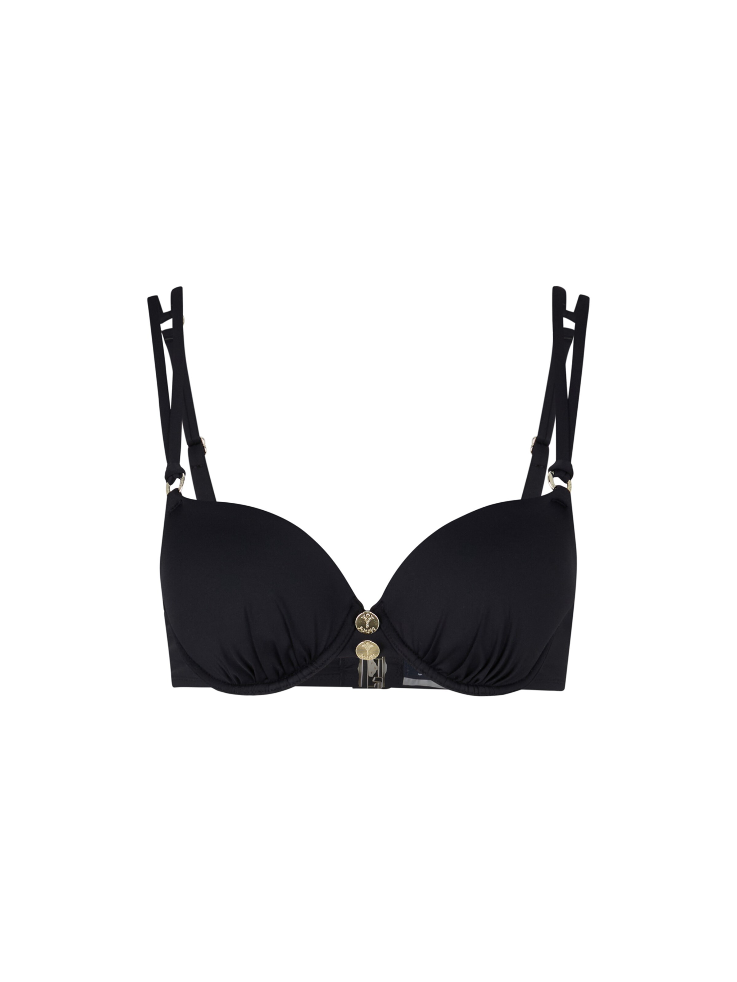 JOOP! T-shirt Bikinitop in Zwart: voorkant