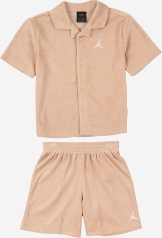 Jordan Sweatsuit in Beige: front