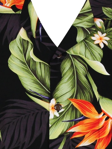Pacific Legend Regular Fit Hemd 'Strelitzie'‌‌‌ in Schwarz