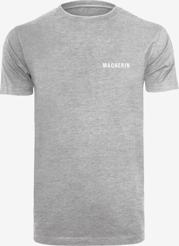 T-Shirt 'Macherin' F4NT4STIC en gris : devant
