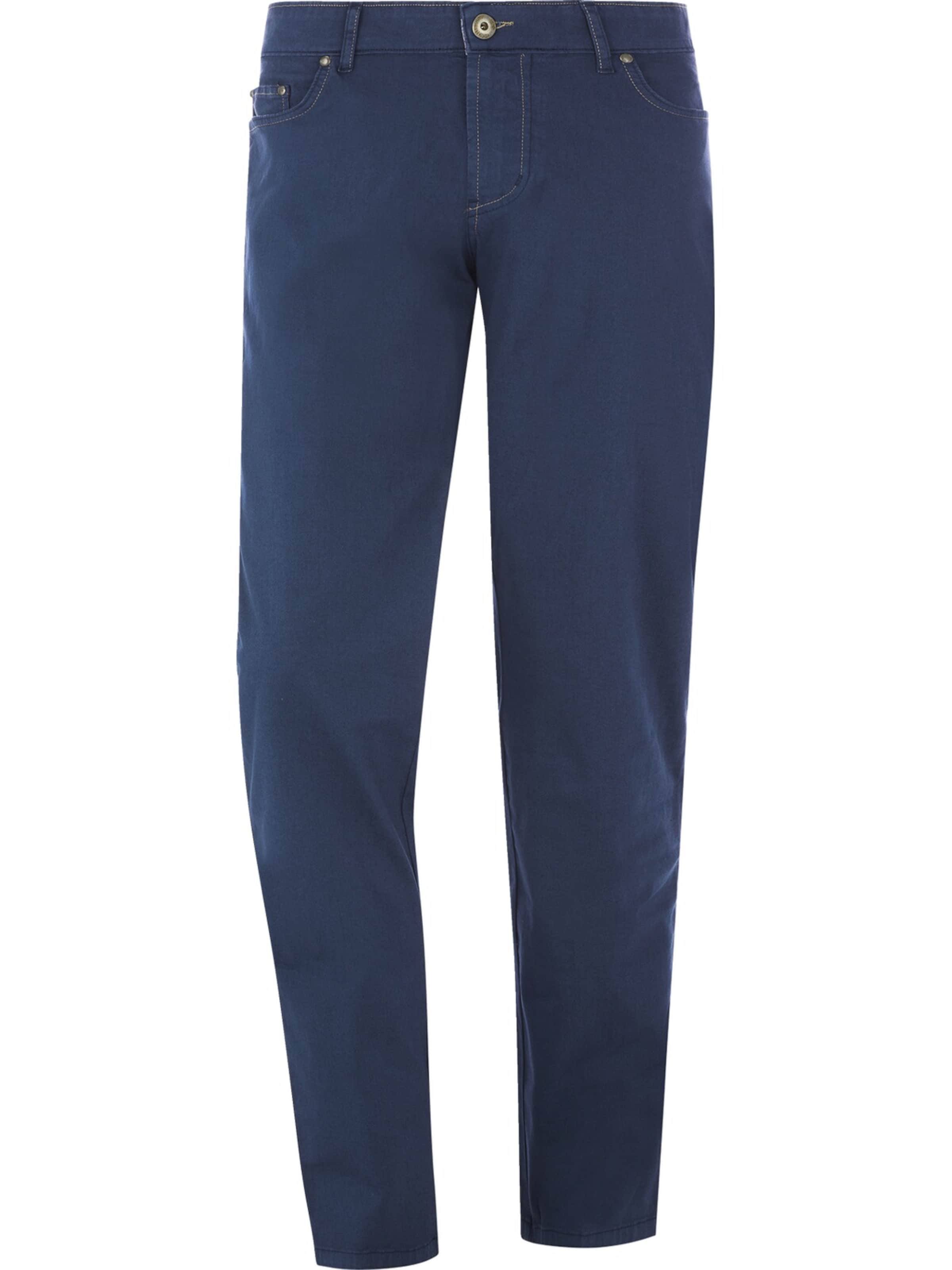 Jan Vanderstorm Tiefbundhose 'Jokibald' in Blau: Vorderseite