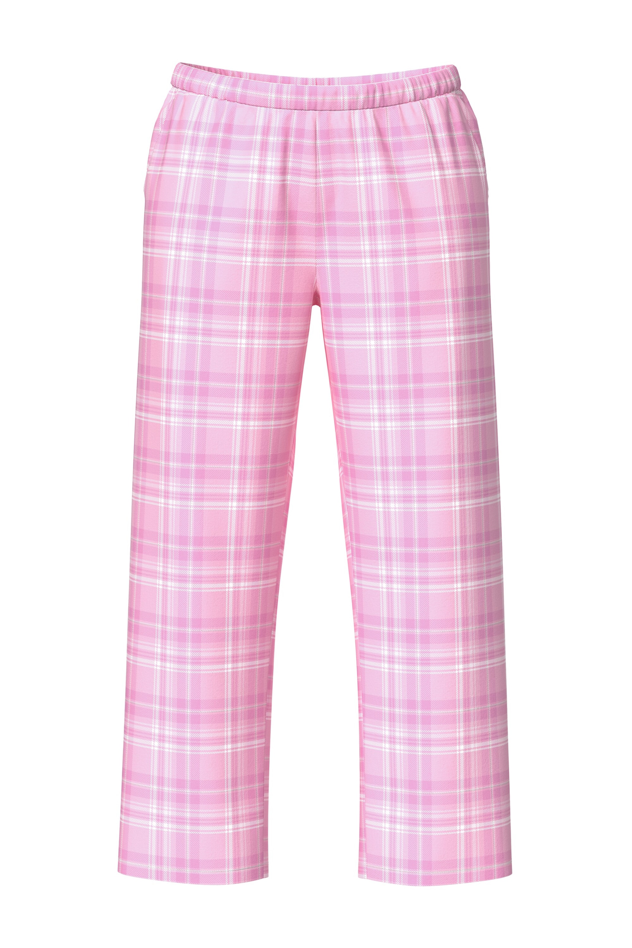 Ulla Popken Pyjamabroek in Roze: voorkant