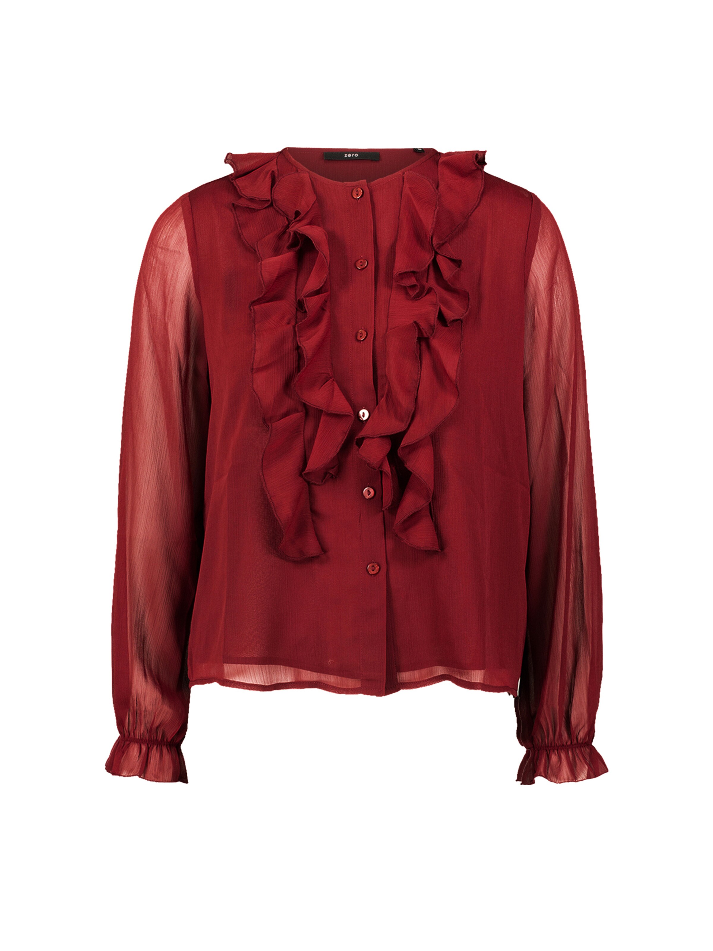 zero Blouse in Rood: voorkant