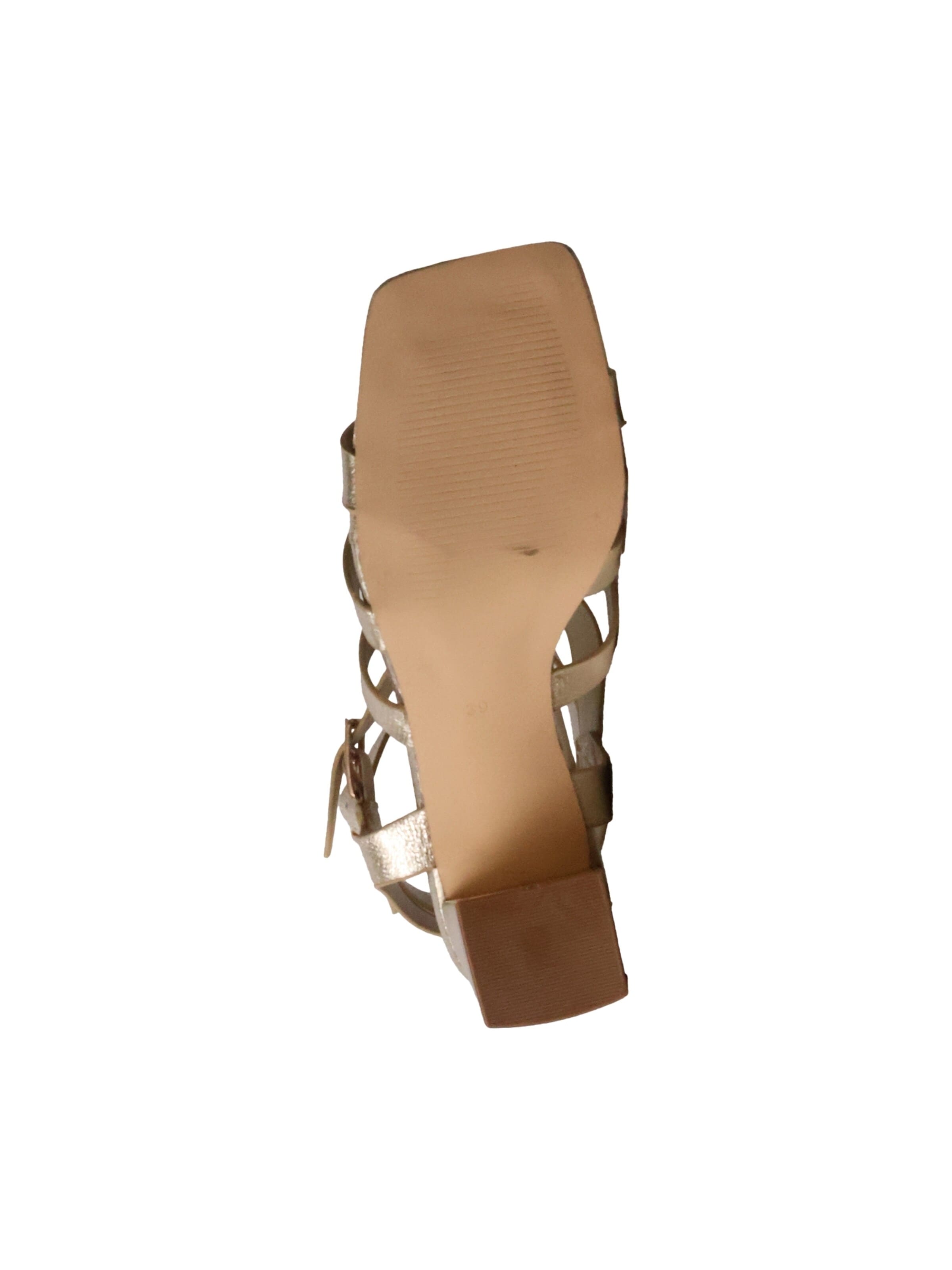 Sandalo 'Bellucci-Sandalen mit Absatz' di Super Mode in oro