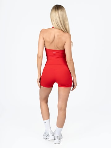 dayr Skinny Leggings 'Essential Shorts' in Red