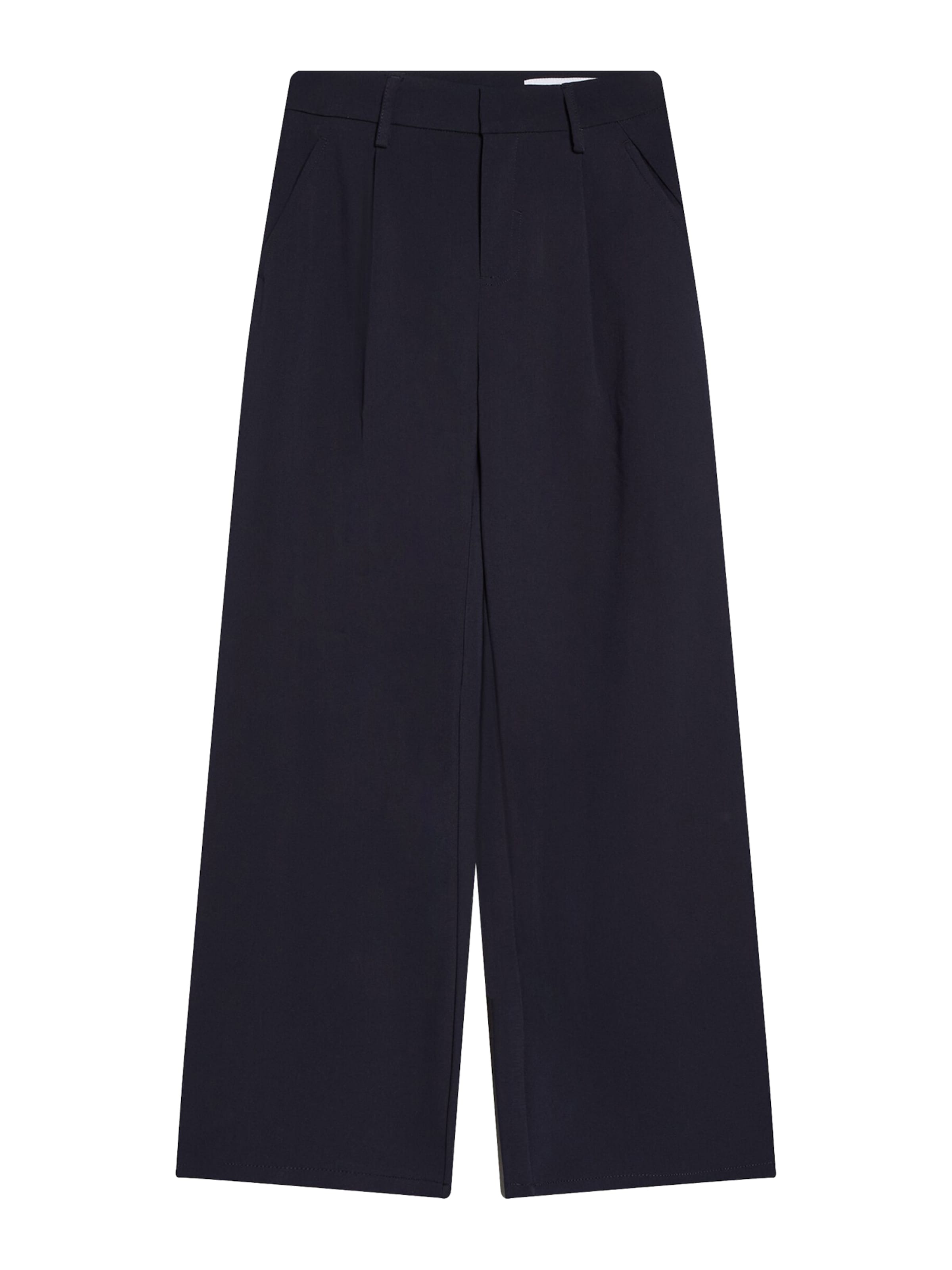 Bershka Pleat-front trousers in Blue: front