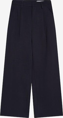 Bershka Pleat-front trousers in Blue: front