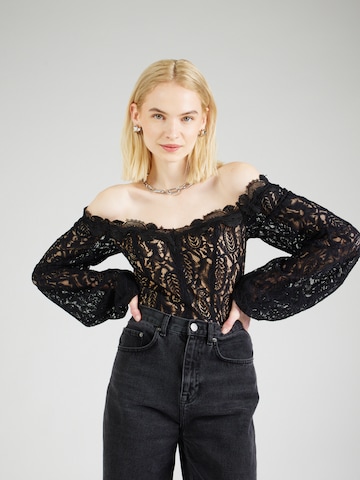 GUESS Blouse 'CAROL' in Zwart: voorkant