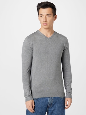 Petrol Industries Sweater in Grey: front