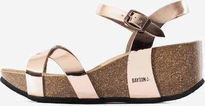 Bayton Strap sandal 'Venus' in Brown / Rose gold / Black, Item view