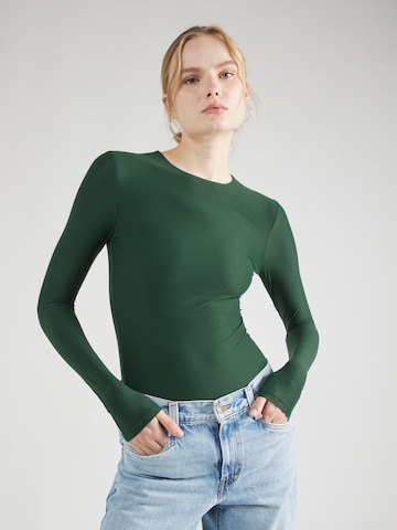 Shirtbody Abercrombie & Fitch en vert : devant