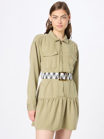 River Island Shirt Dress in Green: front