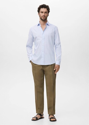 MANGO MAN Regular fit Button Up Shirt 'Playr' in Blue