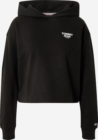 Tommy Jeans Sweatshirt in Black: front