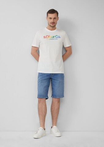 T-Shirt s.Oliver en blanc