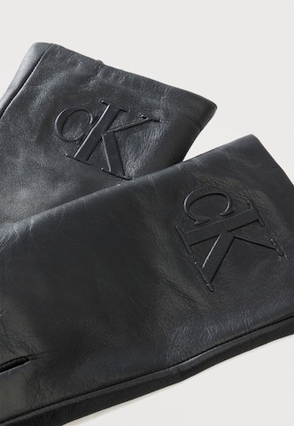 Calvin Klein Vingerhandschoenen 'RAISED' in Zwart