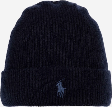 Bonnet Polo Ralph Lauren en bleu : devant