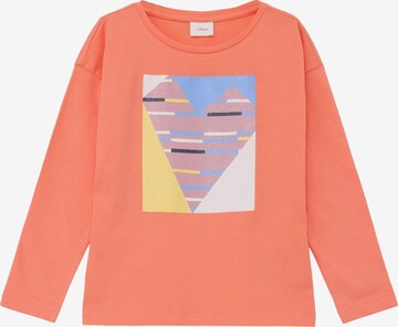 s.Oliver Shirt in Oranje: voorkant