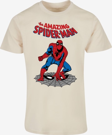 Maglietta 'Marvel Universe - The Amazing Spider-Man' di ABSOLUTE CULT in beige: frontale