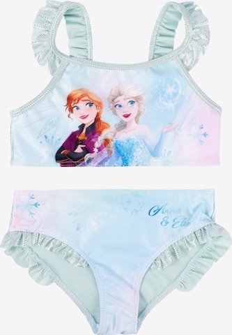 Disney Frozen Bralette Bikini 'Elsa & Anna Frozen' in Blue: front