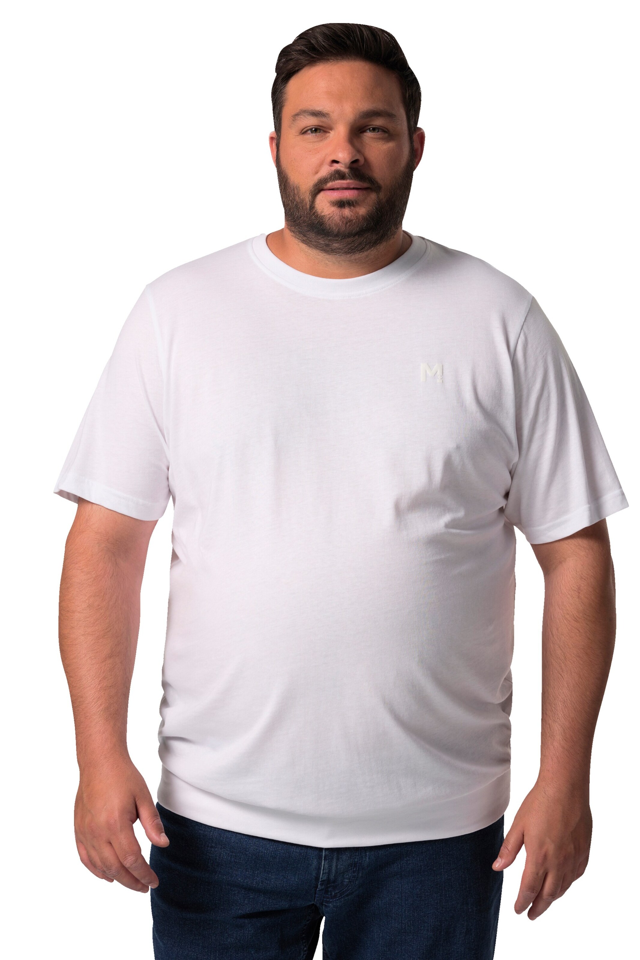 Men Plus Shirt in White