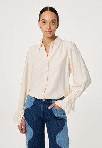 Fabienne Chapot Blouse in Beige: voorkant