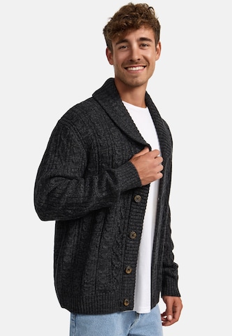 INDICODE JEANS Gebreid vest in Zwart