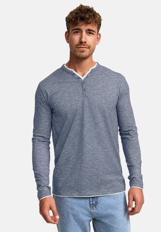 INDICODE JEANS Shirt 'Coleson' in Blauw: voorkant