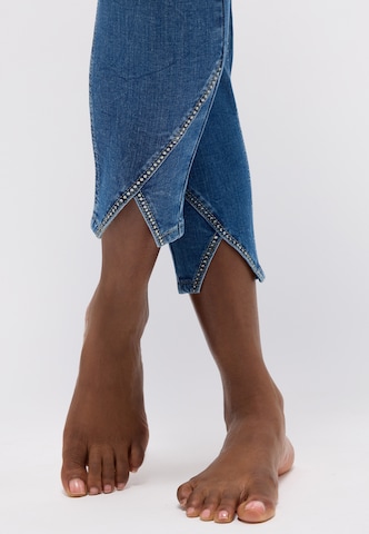 Coupe slim Jean 'Ornella' Angels en bleu
