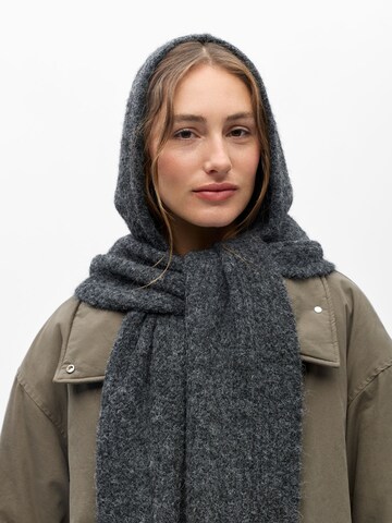 OBJECT Balaclava mit Schal in Grau
